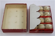 Ben Hogan Signed Shady Oaks Receipt w/1964 Hogan Co. 90+ Logo Golf Balls Box w/Balls JSA ALOA