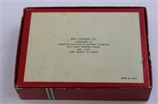 Ben Hogan Signed Shady Oaks Receipt w/1964 Hogan Co. 90+ Logo Golf Balls Box w/Balls JSA ALOA