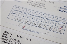 Faldo, Stadler, Woosnam & Five (5) others Signed Buick Classic Scorecards