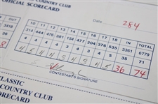 Faldo, Stadler, Woosnam & Five (5) others Signed Buick Classic Scorecards
