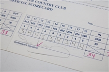 Faldo, Stadler, Woosnam & Five (5) others Signed Buick Classic Scorecards