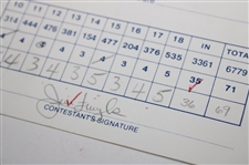 Crenshaw, Furyk, Stricker & Five (5) others Signed Buick Classic Scorecards