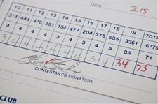 Crenshaw, Furyk, Stricker & Five (5) others Signed Buick Classic Scorecards