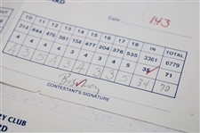 Crenshaw, Furyk, Stricker & Five (5) others Signed Buick Classic Scorecards