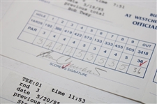 Crenshaw, Furyk, Stricker & Five (5) others Signed Buick Classic Scorecards