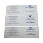 Crenshaw, Furyk, Stricker & Five (5) others Signed Buick Classic Scorecards