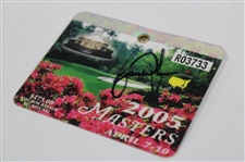 Tiger Woods Signed 2005 Masters Tournament SERIES Badge #R03733 PSA/DNA #AN04400