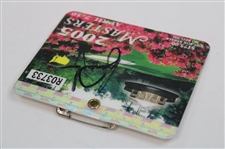 Tiger Woods Signed 2005 Masters Tournament SERIES Badge #R03733 PSA/DNA #AN04400