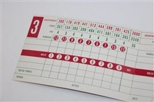 Cary Middlecoff Signed Medinah CC No. 3 Scorecard - '49 US Open Win Site JSA ALOA