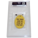 1965 Masters Tournament SERIES Badge #7771 - Jack Nicklaus Winner PSA NM-MT 8