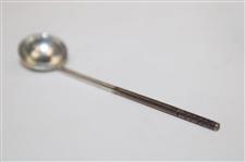 Vintage Sterling Silver Mesh Pattern Golf Ball with Spoon