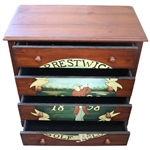 Classic Prestwick Golf Club '1898' Painted 4-Drawer Dresser