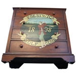Classic Prestwick Golf Club '1898' Painted 4-Drawer Dresser