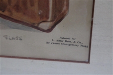 Golfer with Lady, Caddy & Bag w/Clubs Painted for L. Adler Bros. & Co. by James Montgomery Flagg - Framed