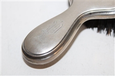 Sterling Silver Pre-Swing Golfer Emblem Brush with Monogrammed P