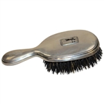 Sterling Silver Pre-Swing Golfer Emblem Brush with Monogrammed P