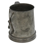 1902 Golf Clubs w/Golf Ball Manning & Bowman & Co. Monogrammed Pewter Mug w/Glass Bottom