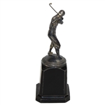 1932 Guymon Tournament Pre-Swing Golf Trophy on Plinth