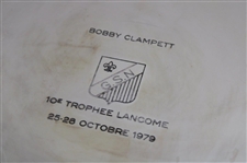 Bobby Clampett's 1979 10E Trophee Lancome 25-28 Octobre Silver Tray