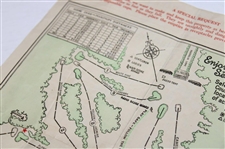 1951 Masters Tournament Sunday Final Round Pairing Sheet - Ben Hogan Winner