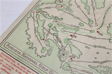 1951 Masters Tournament Sunday Final Round Pairing Sheet - Ben Hogan Winner