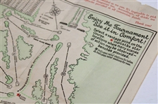 1951 Masters Tournament Sunday Final Round Pairing Sheet - Ben Hogan Winner
