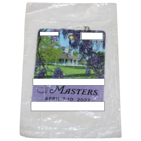 2022 Masters Tournament SERIES Badge New in Unopened Package - Scottie Scheffler Winner