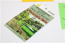 Jack Nicklaus Signed 1982 Masters Par-3 Ticket w/1983 & 1984 Par-3 & 2009 Wed Tickets JSA ALOA