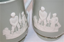 Pair of Copeland Spode Fortuna Pitchers