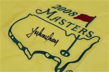 Trevor Immelman Signed 2008 Masters Tournament Embroidered Flag JSA ALOA