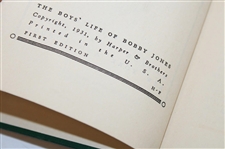 1931 'The Boys Life of Bobby Jones' First Edition Book by O.B. Keeler