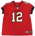 7x Super Bowl Champ Tom Brady Signed Tampa Bay Buccaneers #12 Red NFL Jersey JSA ALOA