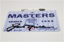 Jack Nicklaus Signed 1966 Masters Tournament SERIES Badge #22410 JSA ALOA