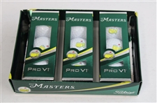 2017 Masters Tournament Titleist Pro-V1 Golf Balls (3 Sleeves) in Original Box