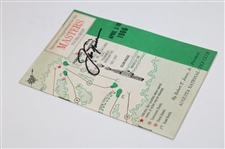 Jack Nicklaus Signed 1966 Masters Tournament Spectator Guide JSA ALOA