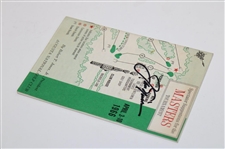 Jack Nicklaus Signed 1966 Masters Tournament Spectator Guide JSA ALOA