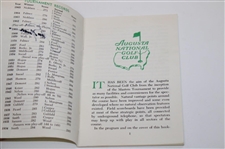 Jack Nicklaus Signed 1966 Masters Tournament Spectator Guide JSA ALOA