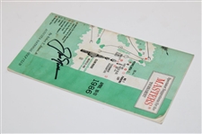 Jack Nicklaus Signed 1986 Masters Tournament Spectator Guide JSA ALOA