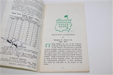 Jack Nicklaus Signed 1986 Masters Tournament Spectator Guide JSA ALOA
