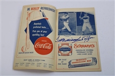 Ted Williams, Bill Monbouquette & Frank Malzone Signed 1959 Boston Red Sox Official Program JSA ALOA