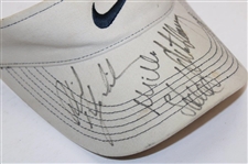 Mickelson, Weir, Goosen, Sergio & Appleby Multi Signed Nike Visor JSA ALOA
