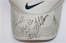 Mickelson, Weir, Goosen, Sergio & Appleby Multi Signed Nike Visor JSA ALOA