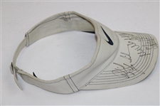 Mickelson, Weir, Goosen, Sergio & Appleby Multi Signed Nike Visor JSA ALOA