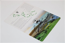 Lanny Wadkins Signed Pebble Beach Scorecard JSA ALOA