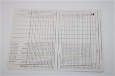 Lanny Wadkins Signed Pebble Beach Scorecard JSA ALOA