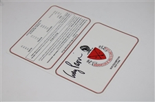 Corey Pavin Signed Shinnecock Hills Golf Club Scorecard JSA ALOA