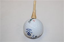 Roberto De Vicenzo Dual Signed 1967 Open Championship Display w/Signed Logo Golf Ball JSA ALOA