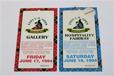 1994 US Open at Oakmont Friday Ticket from Arnold Palmer's Final US Open Round plus Saturday Rd Ticket