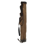 c.1920's Symons Golf Shop San Antonio Stainless Steel Iron Set by Texas HoFer Will Symons w/Stovepipe Golf Bag