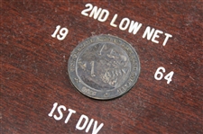 1964 New England Assn. of Left Hand Golfers 1st Division 2nd Low Net Tray/Plate